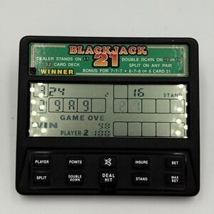 Radio Shack Blackjack 21 Handheld Electronic Game Vintage Black Jack